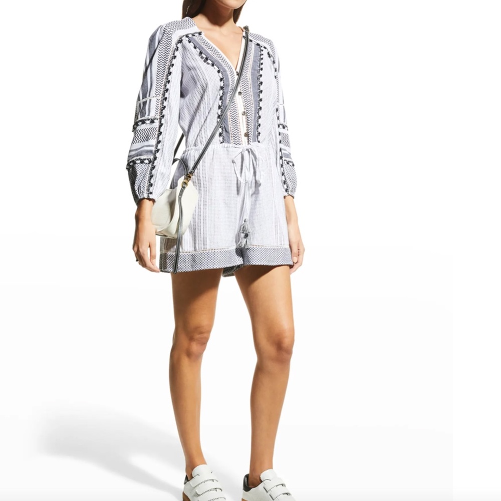 NWT $378 Veronica Beard Bayleise Long-Sleeve Romper in X-Large! - Picture 4 of 5